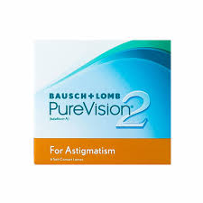 Bausch & Lomb Pure Vision 2 HD For Astigmatism 1 Month (Transparent 透明) 每月拋棄型散光 Con(6片)