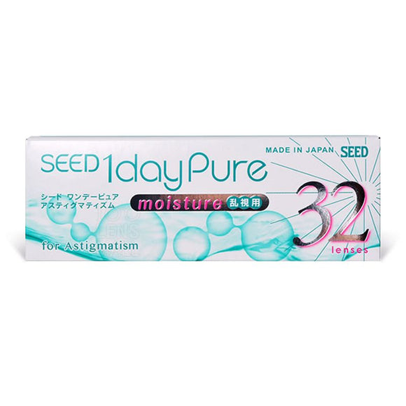 Seed 1-Day Pure Up For Astigmatism (Transparent 透明) 每日拋棄型32片